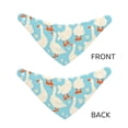 thumbnail image 6 of Kll White Geese And Flower Dog Bandanas,Triangle Reversible Pet Scarf For Small Medium Large And Extra Large Dogs-Small, 6 of 8