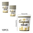 thumbnail image 3 of Disposable Graduation Paper Cups For Party Supplies Class Of 2026 Designs 10 Pack 3.3X2.9 Inch, 3 of 6