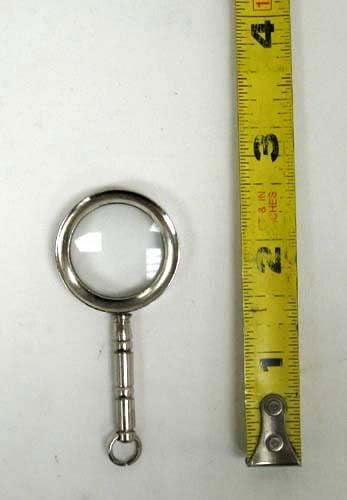 Maritime Treasures 2.5" Miniature Chrome Finished Magnifying Glass