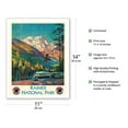thumbnail image 2 of Rainier National Park - Stampede Pass Washington USA - Vintage Railroad Travel Poster by Gustav Wilhelm Krollmann c.1920s - Fine Art Matte Paper Print (Unframed) 11x14in, 2 of 4