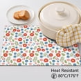 thumbnail image 5 of Placemat, Pioneer Flower Floral Print Pattern Place Mats Table Mat Set Of 2, PVC Washable Placemats for Party Kitchen Dining Decoration, 18x12 Inch, Fade Resistant, 5 of 6