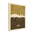 thumbnail image 2 of Trademark Fine Art 'Edinburgh Scotland Skyline Brown' Canvas Art by Michael Tompsett, 2 of 3