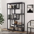 thumbnail image 3 of Tribesigns 5-Shelf Modern Bookshelf, Industrial Etagere Bookcase, Open Display Shelves with Sturdy Metal Frame, Black, 3 of 4