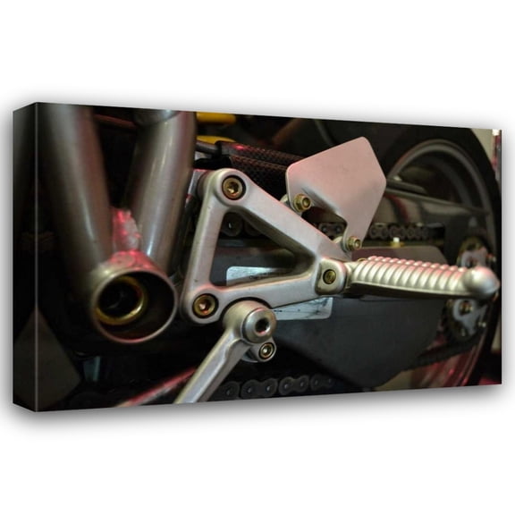 Brian Moore 24x17 Gallery Wrapped Canvas Wall Art Titled - Motorcycle III