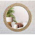 thumbnail image 1 of Round Rope Wall Mirror Large Wall Mounted | Nautical Rope for Rustic Farmhouse Wall Mirror Modern Decorative for Bathroom, Living Room, Bedroom, Entryway 30 inch, 1 of 1