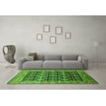 thumbnail image 3 of Ahgly Company Indoor Round Oriental Green Traditional Area Rugs, 3' Round, 3 of 4