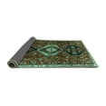thumbnail image 2 of Ahgly Company Indoor Rectangle Persian Turquoise Blue Traditional Area Rugs, 2' x 3', 2 of 4