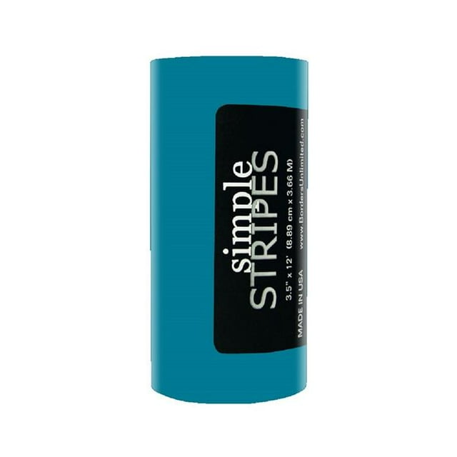 Borders Unlimited 3,5 Po x 12 Pi Rayures Simples&44; Turquoise Mer