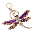thumbnail image 4 of 1Pc Creative Dragonfly Keychain Zinc Alloy Keychain Rhinestone Inlaid Keyring, 4 of 9