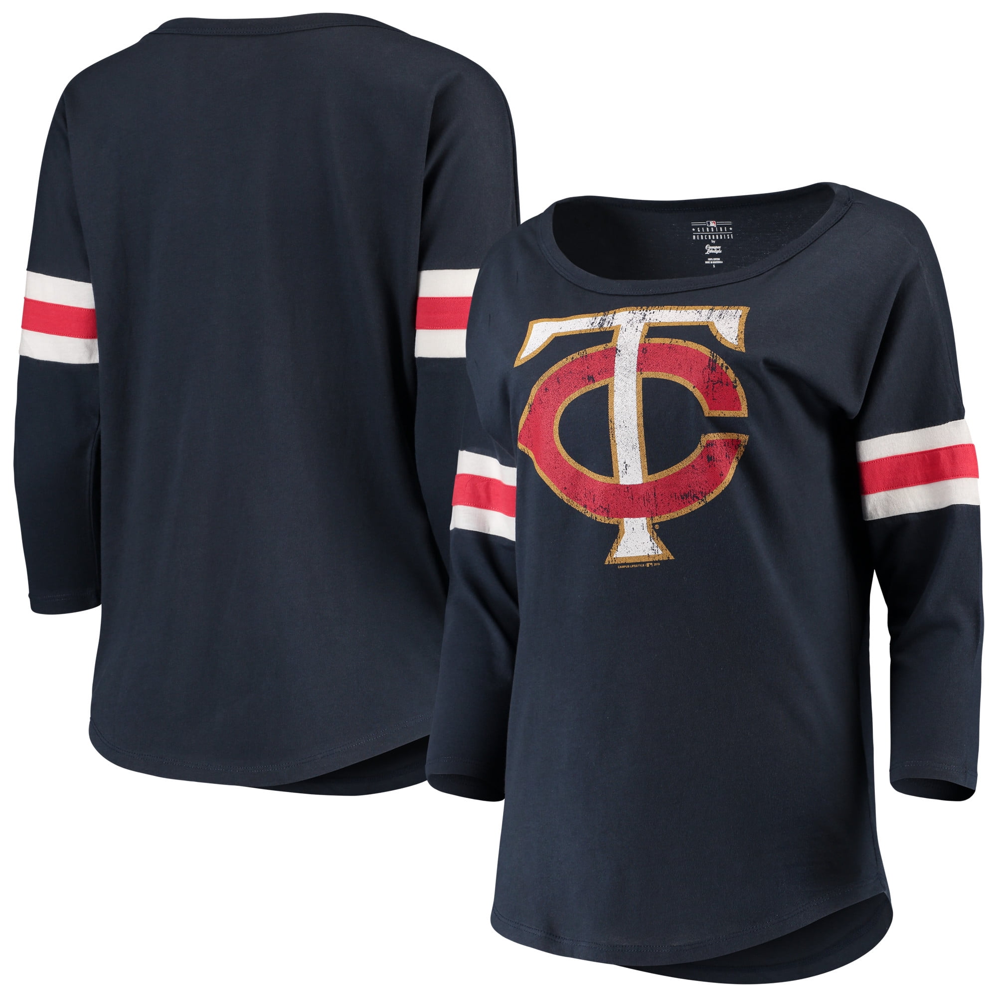 minnesota twins 3 4 sleeve shirts