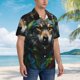 thumbnail image 3 of Fotbe Realistic Style Colorful Wolf Camisa Hawaiana para Hombre Unisex – Camisa Casual de Verano con Botones de Manga Corta de Algodón y Lino,XX-Large, 3 of 7