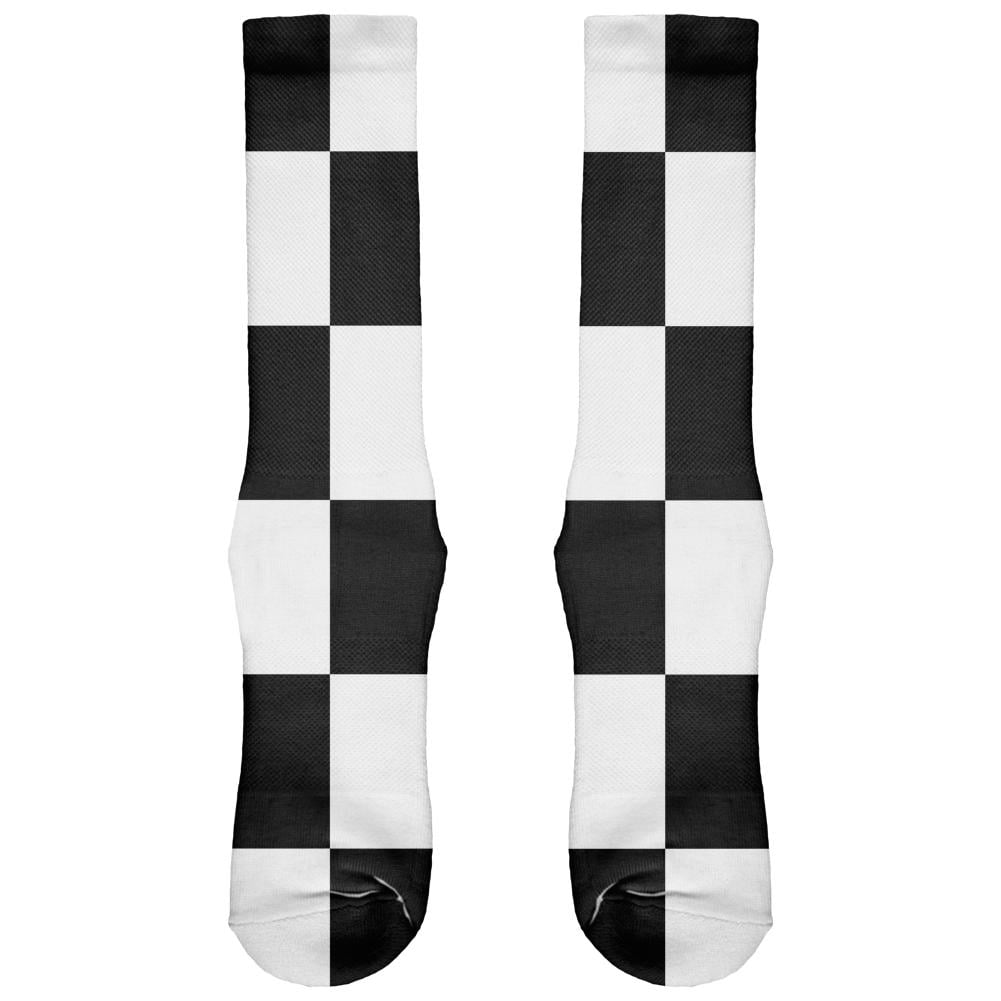Finish Line Checkered Flag All Over Soft Socks