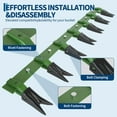 thumbnail image 4 of QinaQin 49 inches 6 teeth Bucket Tooth Bar, Black + Green, 4 of 7