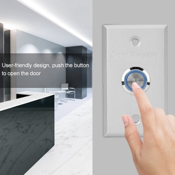 Gupbes Door Access Control System Exit Button Door Push Release Switch With Indicator Light, Exit Button, Door Release Button