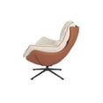 thumbnail image 4 of Sillón Giratorio Individual Moderno para Sala y Recamara Diseño Ergonómico Premium| Cómodo y Elegante Tapizado Moderno con Base Naranja, 4 of 6