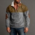 thumbnail image 5 of Wutalume Men's Spring Casual Standing Collar Sweatshirt, Outdoor Wear Loose Fit Long Sleeve Top, Comfortable Fabric for Everyday Use and Adventure Trips,Gray M, 5 of 6