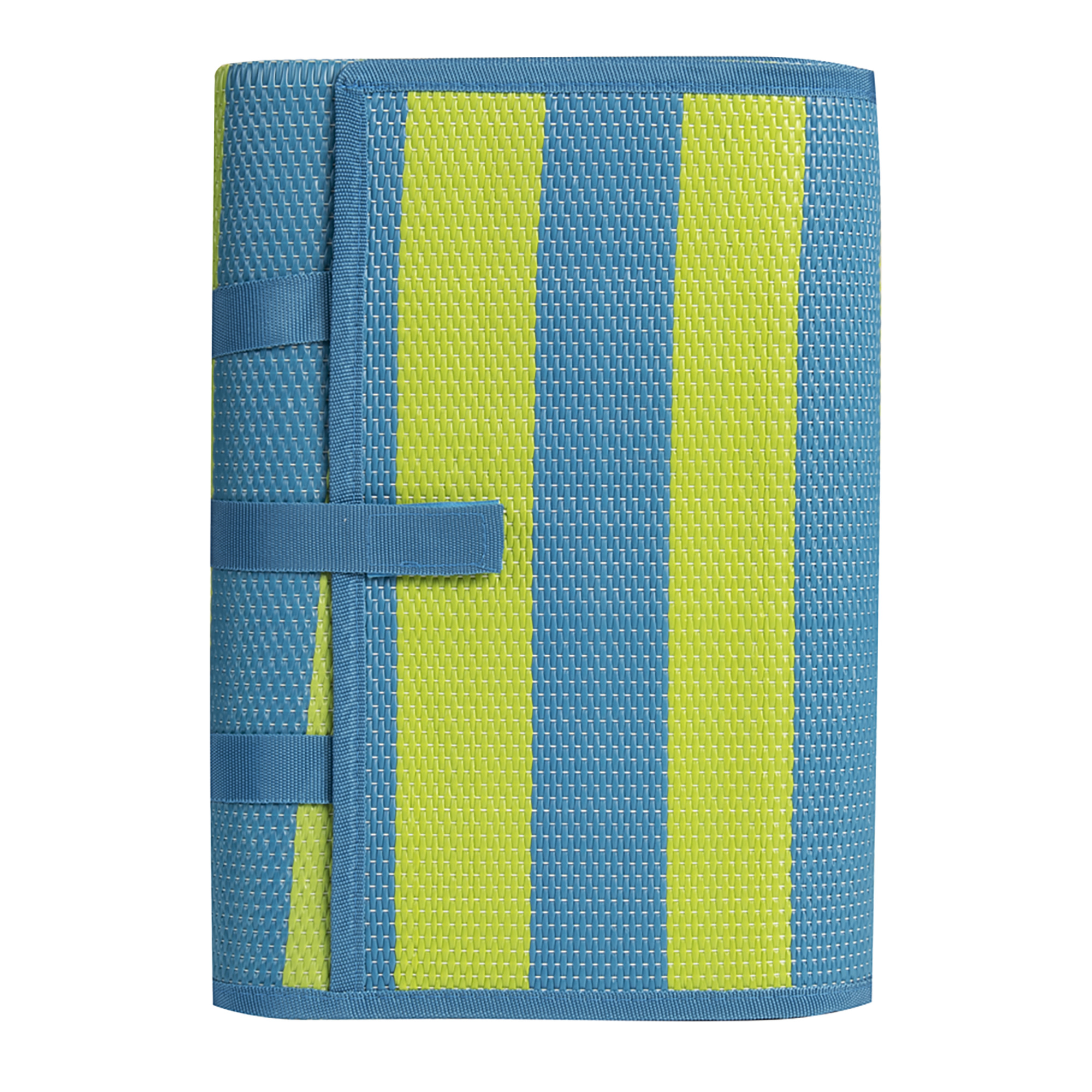 Ozark Trail Lightweight Turquoise/Green Beach Mat with Carry Straps, 70"x70" - image 2 of 5