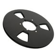 thumbnail image 3 of Carrete de cinta vacío de aluminio de 3 orificios, 1/4 de pulgada x 10 pulgadas, carrete abierto para grabación de sonido, ideal para carretes NAB, negro, 3 of 8