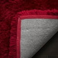 thumbnail image 4 of Safavieh Luxe Paxton Solid Plush Shag Area Rug, Red, 2'3" X 8' Runner, 4 of 4