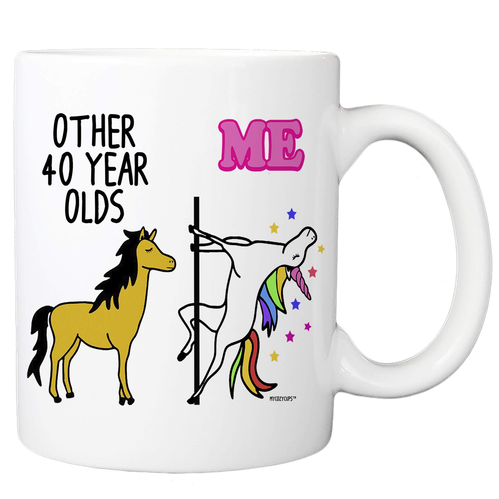 40Th Birthday Gifts For Women And Men, 1982 40Th Birthday Present Idea,  Funny Unicorn Birthday Mug Gift For Women Men Turning 40Th Birthday  Decorations For Him, Her, Friends, Colleague - Walmart.com