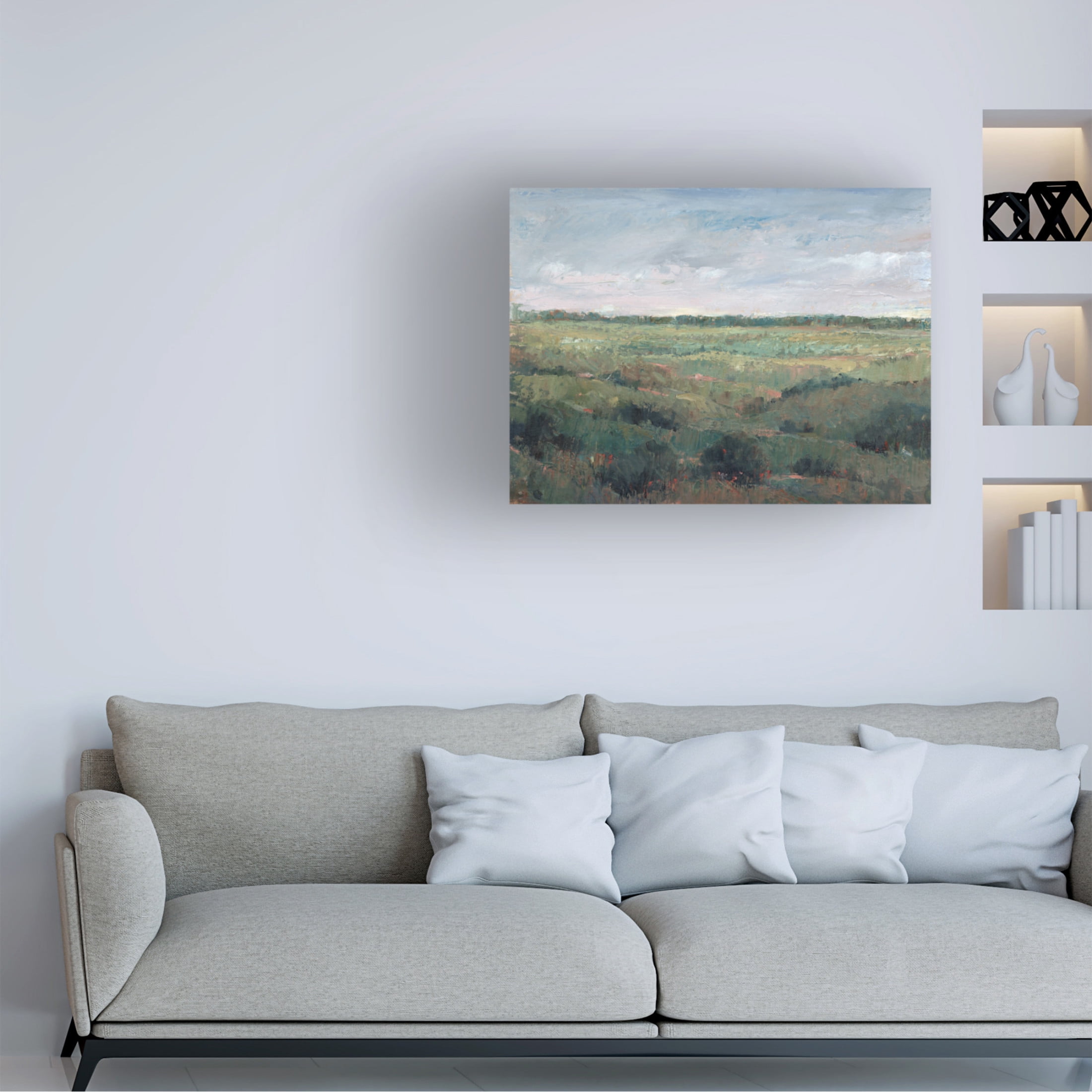 Canvas Wall Art - Tim OToole 'Field Study II' Wall Art for Living Room, Bedroom, or Office Décor by Trademark Fine Art - 47 x 35 Inches