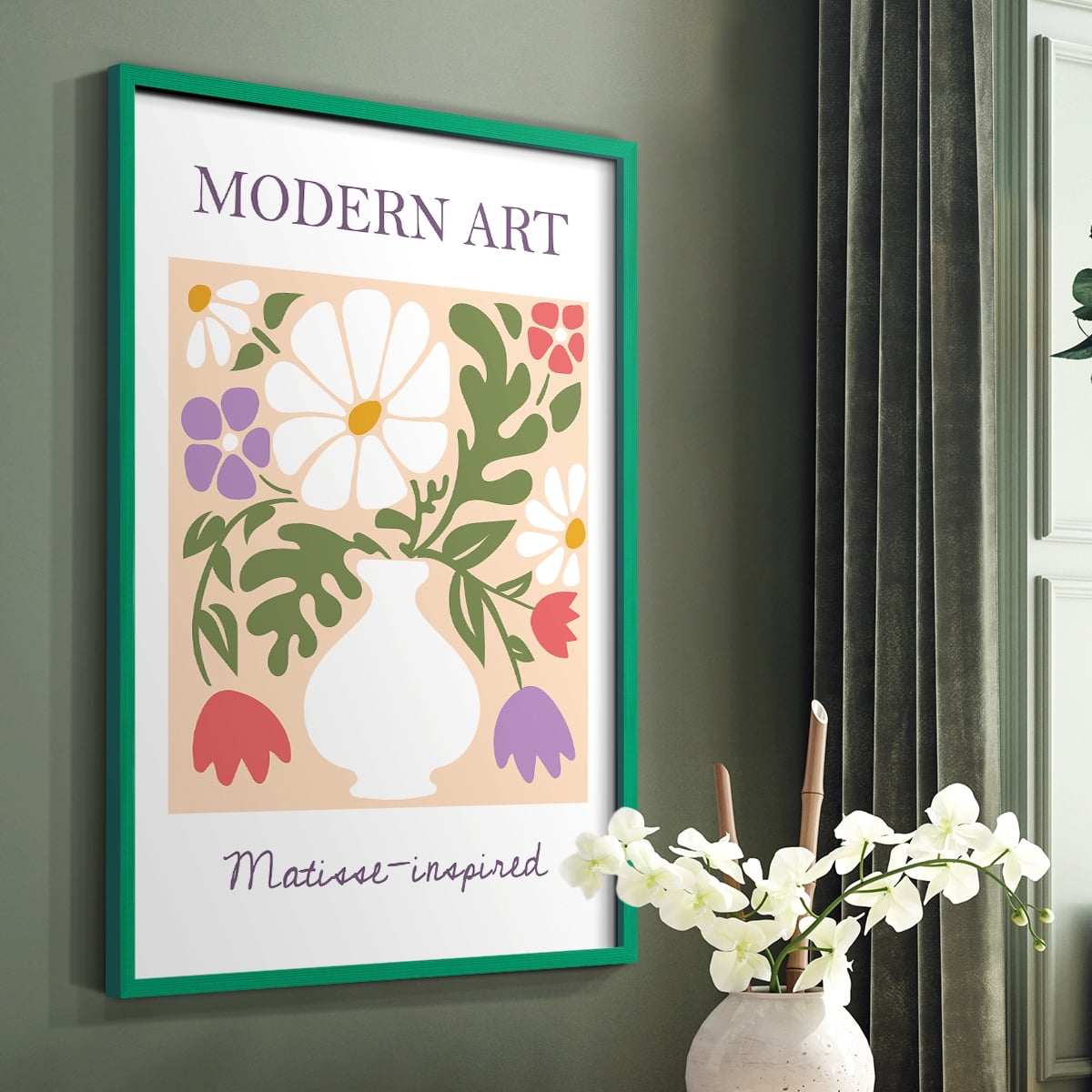 Matisse LXI Framed Print - Solid Wood
