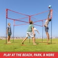 thumbnail image 6 of GoSports Slam X 4 Square Volleyball Game Set - Ultimate Backyard & Beach Game for All Skill Levels - 14 x 14 ft, 6 of 6