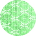 thumbnail image 1 of Ahgly Company Indoor Round Abstract Emerald Green Contemporary Area Rugs, 5' Round, 1 of 4