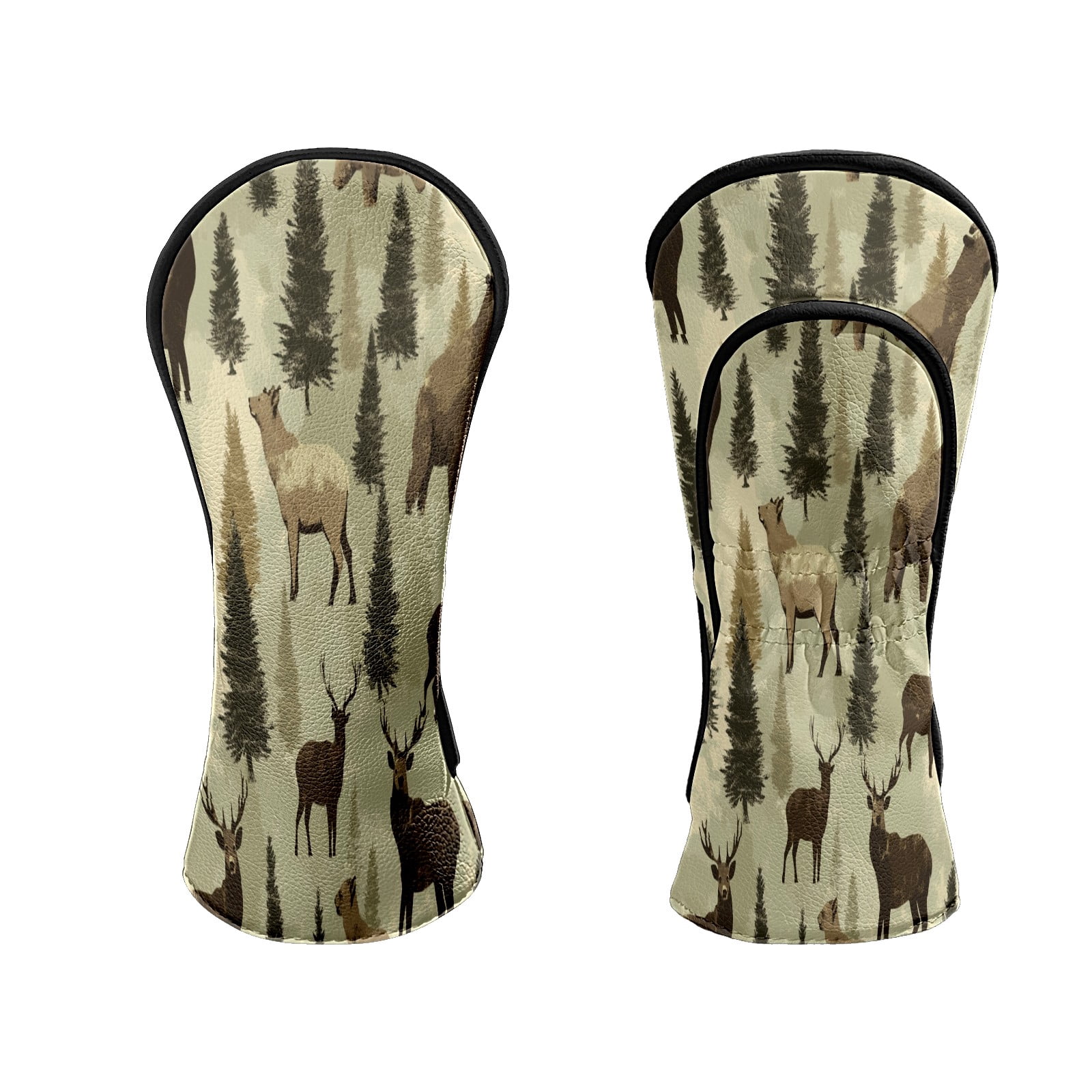 Golf Club Head Covers Forest Animals Premium Plush Velvet Lining, Waterproof Golf Headcovers Driver & Fairway Woods for Scratch Protection Novelty Gift for Men & Women
