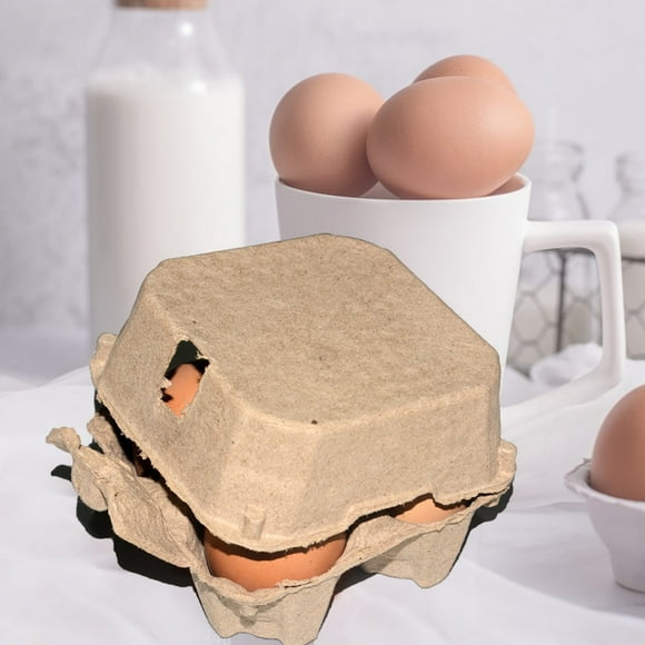 Boreal Craft Paper Egg Cartons For Chicken Eggs Egg Storage Containers Holder For Family Farm Market Fridge Storing Chicken Eggs Universal Silicone Lids for Food Storage Rectangle