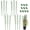4 Pack, variant on 3 Packs Plant Support Cages Tomato Cage for Garden- 36 Inch Adjustable Garden Cucumber Trellis Plant Stakes, Trellis Support Rings for Climbing Plants, Pots, Indoor Plants with 10 Plant Clips