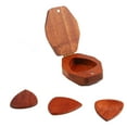 thumbnail image 2 of Guitar Pick Holder, Wooden Detailed Edge Processing Guitar Pick Case Burr Free Portable  For Performance, 2 of 8