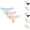 Beige, variant on HAOTAGS 3Pack Panties for Women,Solid Breathable Quick-Dry Causal Thong Panties Beige XS