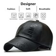 thumbnail image 5 of Pu Leathe Letter Printing Baseball Caps Spring And Autumn Outdoor Adjustable Casual Hats Sunscreen Hat ,Classic Vintage, 5 of 6