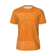 thumbnail image 5 of Wukai Orange Glitter2 Print Men's Short-Sleeved Mesh T-Shirt,Quick-Dry Short Sleeve Workout T-Shirt-, 5 of 8