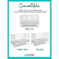 thumbnail image 5 of Suite Bebe Palmer 3-in-1 Convertible Island Crib, New Zealand Pinewood Crib With 3 Mattress Height Adjustment, Easy to Assemble, Non-Toxic Finish, White, 5 of 9