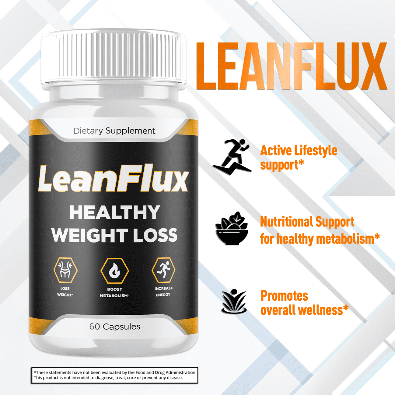 (3 Pack) LeanFlux - Keto Weight Loss Formula - Energy & Focus Boosting Dietary Supplements for Weight Management & Metabolism - Advanced Fat Burn Raspberry Ketones Pills - 180 Capsules