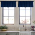 thumbnail image 4 of LALILO Kitchen Curtain Valance Starry Sky Night Star Space Rod Pocket Window Curtain 52"x 18" Set of 2, 4 of 7