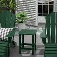 thumbnail image 2 of Polytrends  Laguna Hdpe All Weather Outdoor Patio Square Side Table Dark Green, 2 of 7