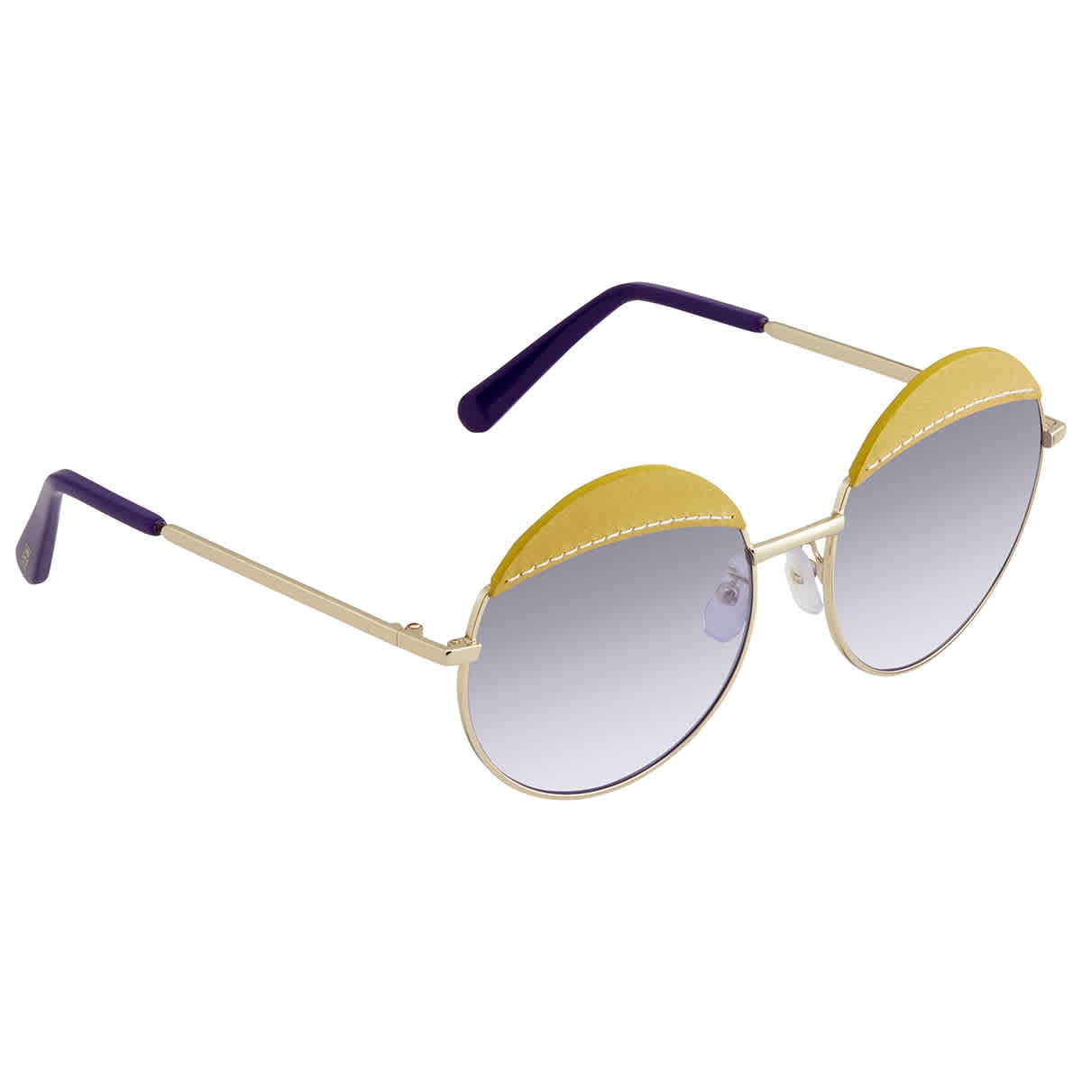 Miu Miu 0MU 55RS 7OE6X1 Antique Gold Irregular Sunglasses