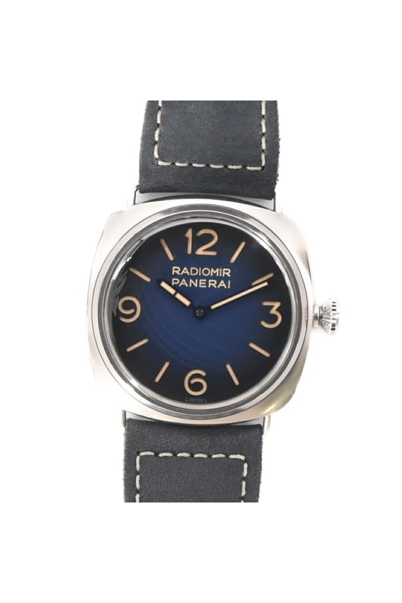 Pre-Owned PANERAI Radiomir Tre Giorni 45mm Watch with Blue Dial PAM01335
