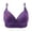 Inverlee Purple-Bras, variant on Inverlee Womens Front Twist Ribbed Wireless Bra Wine Glass Art Print Thin Adjustable Straps Multi Neutral Color Stretch Nylon Full Figure Sleep Lingerie White (XS-XXXXL)