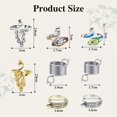 thumbnail image 2 of GFDYREE 12 Pcs Knitting Crochet Loop Ring for Fingers, Adjustable Knitting Loop Rings Set, Metal Open Yarn Guide Finger Holders Crochet Tension Ring for Finger Yarn Guide Faster Knitting, 2 of 7