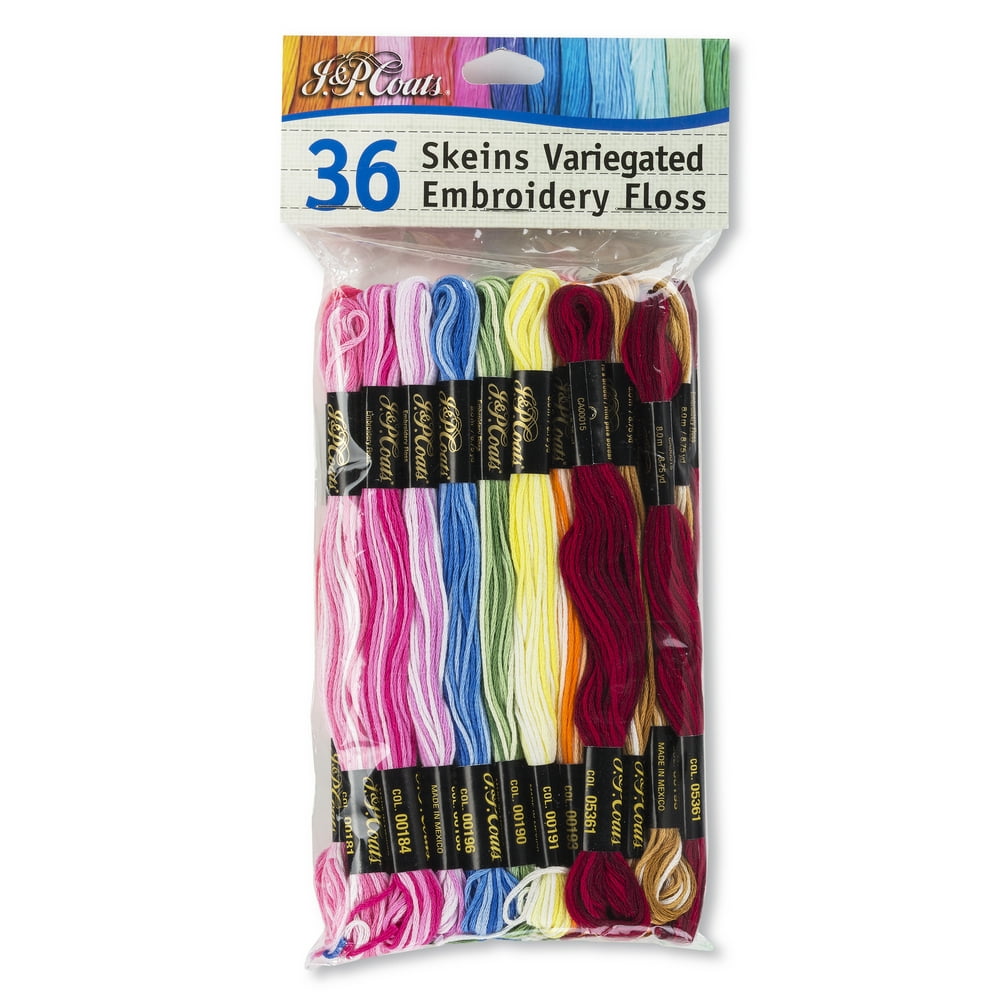 J & P Coats Embroidery Floss Value Pack, 1 Each