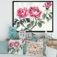 thumbnail image 2 of Designart 'Ancient Purple Peonies Branch' Traditional Framed Canvas Wall Art Print, 2 of 5