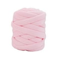 thumbnail image 1 of Hilo grueso de 0,55 libras, hilo gigante para tejer a mano, hilo tubular súper suave para manualidades y mascotas. Rosa, 1 of 9
