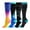 Multicolor, variant on HUPOM 4 Pairs Socks for Women Summer Clearance Fashion Mid-Calf Breathable Compression Socks Multicolor Size L