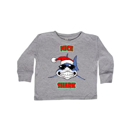 

Inktastic NICE Shark! Gift Toddler Boy or Toddler Girl Long Sleeve T-Shirt