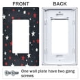 thumbnail image 3 of Yayeee Rocker Switch Wall Plate 1-Gang 4.6"x2.9" Home Decorative Outlet Cover, Blue Stars Pattern, 3 of 6
