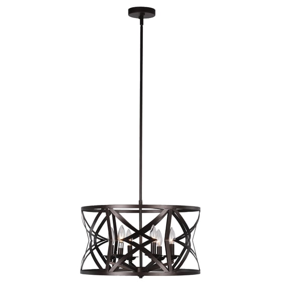Chloe Lighting Alina 5-Light Metal Ceiling Pendant in Oil Rubbed Bronze